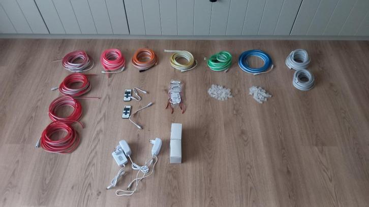 LED neonstrips 12V 5m + toebehoren, Huis en Inrichting, Woonaccessoires | Overige, Nieuw, Ophalen of Verzenden