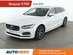 Volvo V90 2.0 T8 Plug-in Hybrid Inscription AWD (bj 2019), Auto's, Volvo, Automaat, Wit, Leder, Bruin