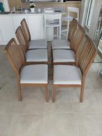 Ikea 6 eetkamerstoelen in goede staat, Ophalen, Hout, Gebruikt, Bruin