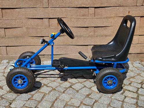 Go-cart blauw kinderen, Kinderen en Baby's, Speelgoed | Buiten | Skelters, Zo goed als nieuw, Overige merken, Ophalen