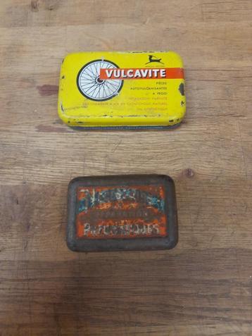 lot anciennes boites vide rustine vulcavite necessaire beschikbaar voor biedingen