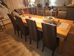 Tafel, Huis en Inrichting, Tafels | Eettafels, Ophalen, Teakhout, 200 cm of meer, 50 tot 100 cm