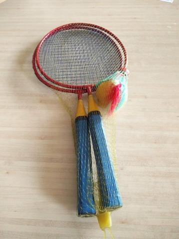 Raket voor Badminton.2x. NIEUW.