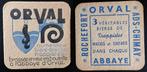 oud S/B ORVAL met achterkant, Verzamelen, Biermerken, Ophalen of Verzenden