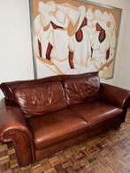 2 leren banken, Ophalen of Verzenden, Zo goed als nieuw