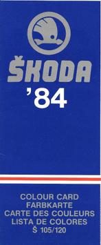 Nuancier SKODA 1984 - 1986, Enlèvement ou Envoi, Comme neuf, Autres marques