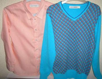 NIEUWE set hemd + trui - Filou & Friends - maat 134 beschikbaar voor biedingen