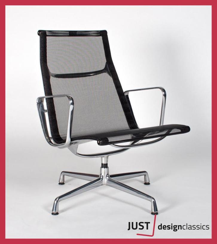 Vitra Eames ea116 Zwart Netweave Gepolijst (voorraad:2), Huis en Inrichting, Fauteuils, Zo goed als nieuw, Ophalen