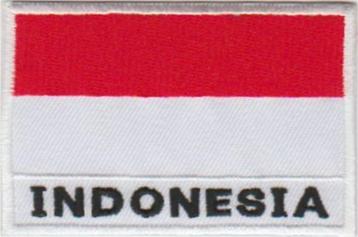 Indonesie vlag stoffen opstrijk patch embleem #3 beschikbaar voor biedingen