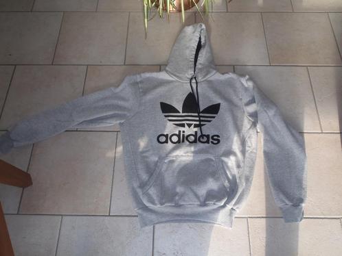 XL hoodie met capuchon - Adidas, Kleding | Heren, Truien en Vesten, Zo goed als nieuw, Maat 56/58 (XL), Grijs, Ophalen of Verzenden