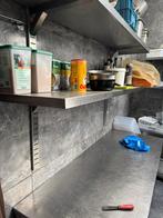 Wandrek - 2 planken  Wandschap RVS L:167 B:40, Ophalen of Verzenden