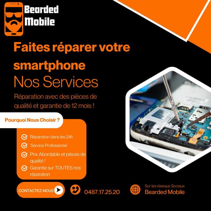Réparation Smartphone , Batterie , écran !, Télécoms, Téléphonie mobile | Housses, Coques & Façades | Apple iPhone, Neuf, Façade ou Cover