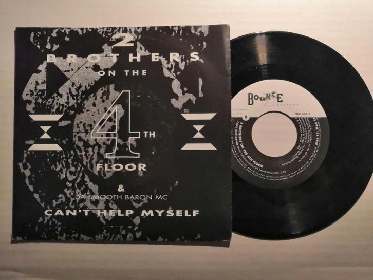 2 BROTHERS ON THE 4TH FLOOR - Can't help myself (45t), Cd's en Dvd's, Vinyl Singles, Zo goed als nieuw, Single, Dance, 7 inch