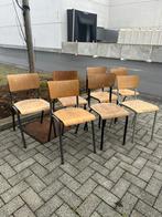 Vintage Tubax stoelen - set van 7, Huis en Inrichting, Stoelen, Ophalen, Gebruikt, Bruin, Vintage