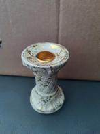 Kandelaar, Huis en Inrichting, Ophalen of Verzenden, Wit, Goud, Kandelaar