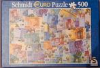 Schmidt Puzzel Euro 500 stukjes, Comme neuf, Enlèvement ou Envoi