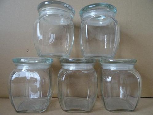 Vintage voorraadpotten snoeppotten glazen voorraadpotten1970, Antiek en Kunst, Curiosa en Brocante, Ophalen of Verzenden