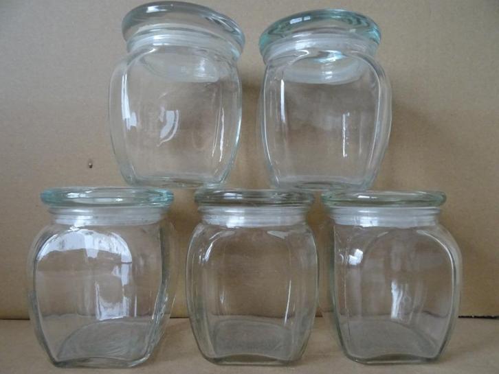 Vintage voorraadpotten snoeppotten glazen voorraadpotten1970, Antiek en Kunst, Curiosa en Brocante, Ophalen of Verzenden