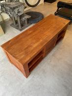 Teak TV-meubel 141cm-50cm-50cm, Huis en Inrichting, Kasten |Televisiemeubels, Ophalen, Gebruikt, 100 tot 150 cm, Teakhout