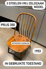 Mooie zeldzame houte stoelen design ontwerper AKERBLOM, Antiek en Kunst, Ophalen of Verzenden