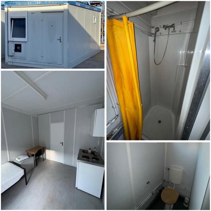 Flexibele kantoor/woonunit met keuken, wc & douche, Zakelijke goederen, Machines en Bouw | Keten en Containers, Ophalen of Verzenden