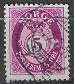 Norvège 1921/1929 - Yvert 92 - Chiffre en ovale - 5 p. (ST), Timbres & Monnaies, Timbres | Europe | Scandinavie, Envoi, Norvège