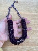 Prachtige Paarse halsketting – Nieuw!, Handtassen en Accessoires, Kettingen, Ophalen of Verzenden, Zo goed als nieuw, Paars, Overige materialen