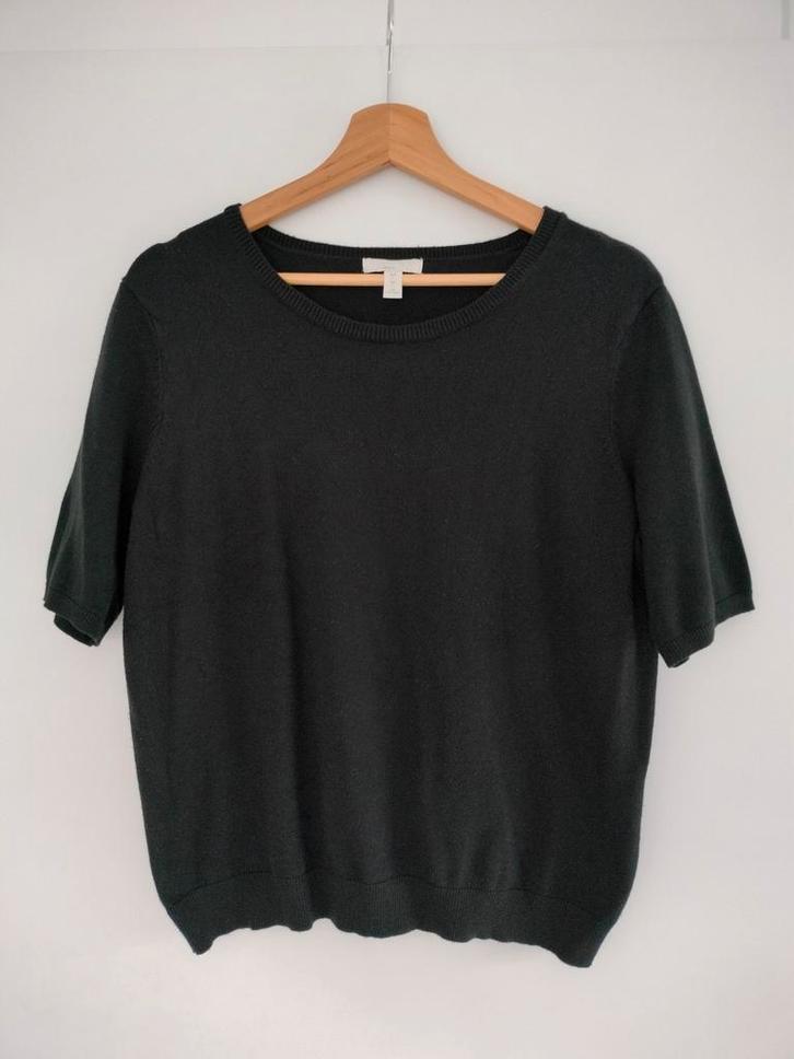 Toffe trui met half lange mouwen. H&M Large, Kleding | Dames, Truien en Vesten, Zo goed als nieuw, Zwart, Ophalen of Verzenden