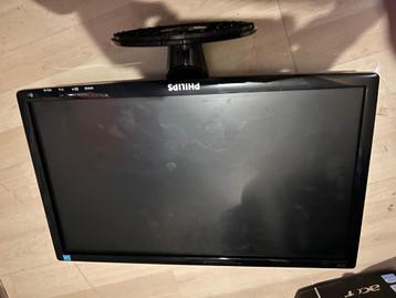 Twee monitors tv  pc of laptop, Gaming, Autres types, Philips, Enlèvement