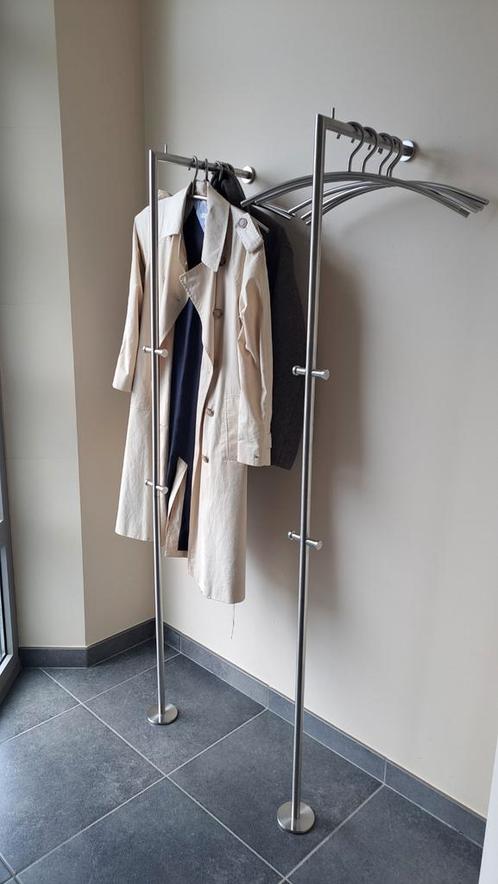 Design kapstok roestvrij staal, Huis en Inrichting, Woonaccessoires | Kapstokken, Zo goed als nieuw, Wandkapstok, 150 tot 200 cm