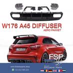 W176 A45 AMG DIFFUSER + UITLAATSIERSTUKKEN FACELIFT 2012-201, Auto-onderdelen, Overige Auto-onderdelen, Nieuw, Ophalen of Verzenden