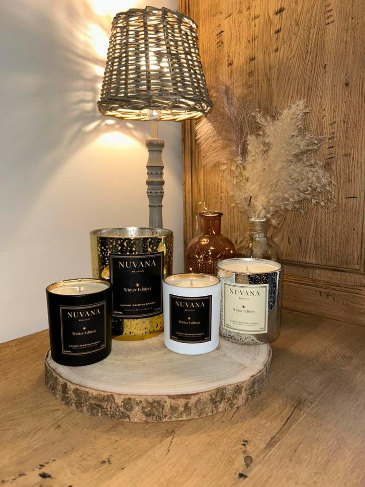NUVANA Luxe geurkaarsen, Maison & Meubles, Accessoires pour la Maison | Bougeoirs & Bougies, Neuf, Bougie, Moins de 25 cm, Autres matériaux