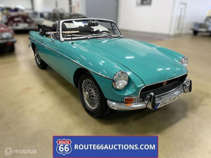 MG MGB Cabriolet | 1972 | Route 66 Auctions, Autos, Oldtimers & Ancêtres, Entreprise, Achat, MG, Essence, Autre carrosserie, Boîte manuelle