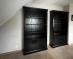 Boekenkast, hoge kast zwart hout landelijke stijl - Flamant, Ophalen, 200 cm of meer, Minder dan 150 cm, 25 tot 50 cm