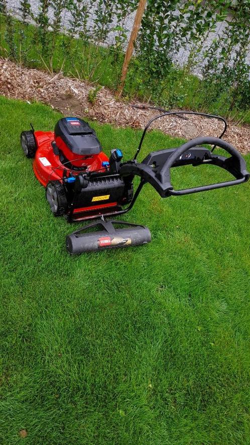 Torro accu grasmaaier 55cm, Tuin en Terras, Grasmaaiers, Zo goed als nieuw, Accu-grasmaaier, 50 cm of meer, Cirkelmaaier, Elektrische starter