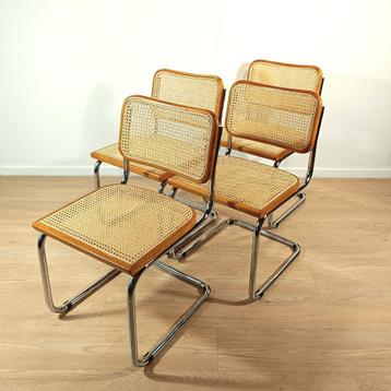 Set van 4 vintage Cesca stoelen beschikbaar voor biedingen