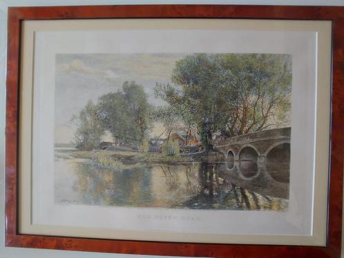 Ets van schilderij van David Murray "The river road", Antiek en Kunst, Kunst | Etsen en Gravures, Ophalen of Verzenden