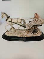 Prachtig Italiaans Beeld G. Cortese – Capodimonte, Enlèvement, Utilisé, Animal