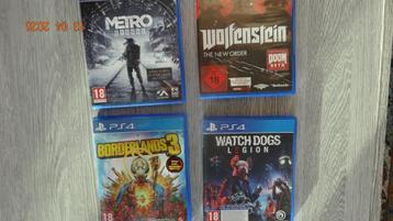 ZGAN PS4 games, kies en bied per stuk(game).  beschikbaar voor biedingen