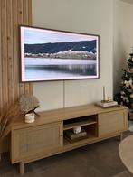 Licht eiken tv kast met schuifdeurtjes, Huis en Inrichting, Kasten |Televisiemeubels, Ophalen, Zo goed als nieuw