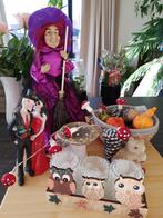 herfstdecoratie samen met 2 halloween figuren, Ophalen, Zo goed als nieuw, Versiering