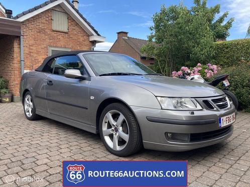 Saab 9-3 Cabriolet | Route 66 Auctions, Auto's, Saab, Bedrijf, Te koop, Saab 9-3, Lederen bekleding, Open dak, Benzine, Cabriolet