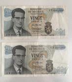 Biljetten 20 Belgische franken, Postzegels en Munten, Ophalen