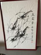 Kader met japanse tekening, Ophalen of Verzenden, Gebruikt