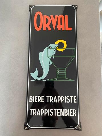Plaque en émail Orval, Enlèvement ou Envoi, Comme neuf