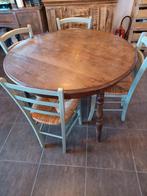 Oude houten café tafel, Huis en Inrichting, Ophalen, Zo goed als nieuw