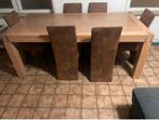 Grote tafel met 6 stoelen, Huis en Inrichting, Ophalen, Zo goed als nieuw