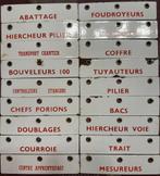 Ancienne petite plaque emaillee de la mine, Enlèvement, Utilisé, Panneau publicitaire