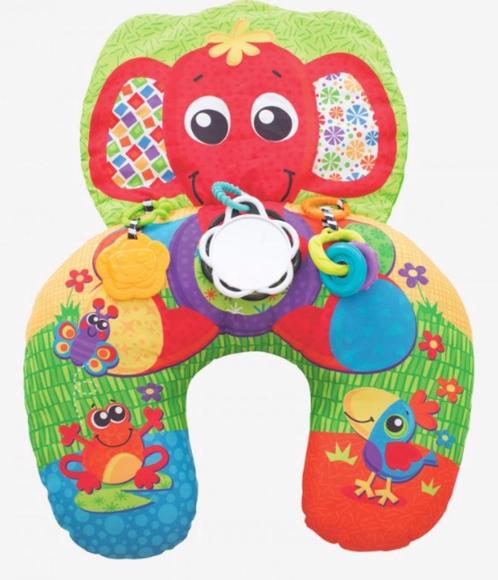 Buikligtrainer / zitkussen olifant - playgro, Enfants & Bébés, Jouets | Jouets de bébé, Comme neuf, Autres types, Enlèvement ou Envoi