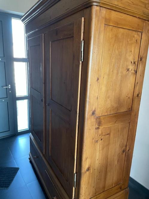 antiek kleerkast, Huis en Inrichting, Kasten | Kleerkasten, Gebruikt, 200 cm of meer, 150 tot 200 cm, 50 tot 75 cm, Met lade(s)